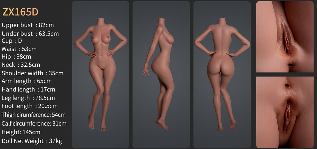 165cm/5ft4 D-cup Realistic Tan Skinny Blonde Sex Doll SLE 1.0-ZXE201_3[USA STOCK]