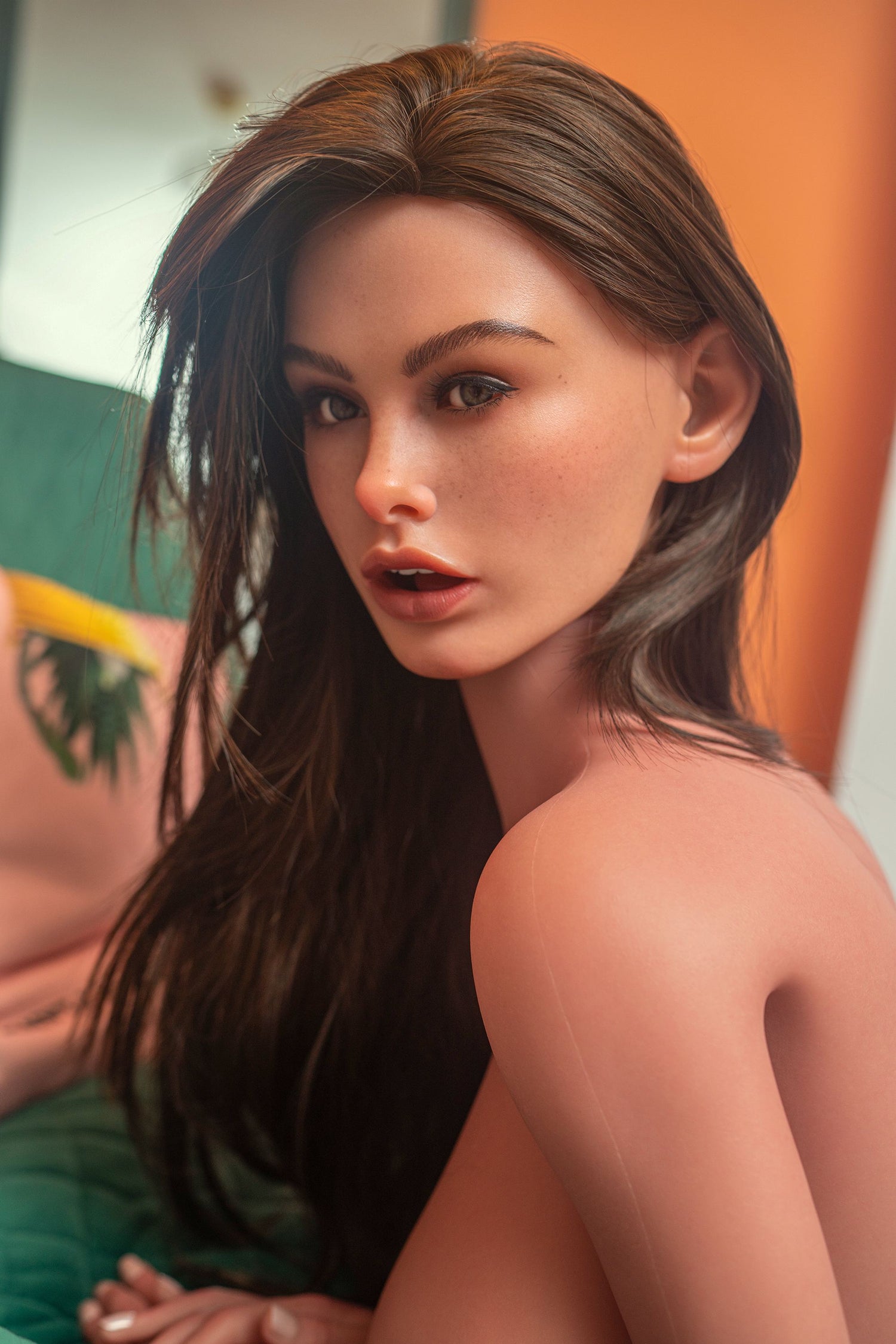 166cm/5ft4 K-cup Realistic Tan BBW Curvy Sex Doll SLE2.0- ZXE200_3-2[USA STOCK]